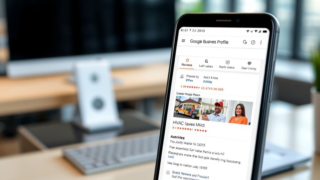 Google Business Profile optimization dashboard