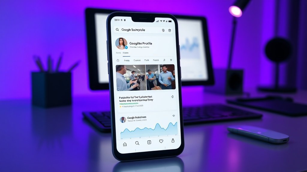 GBP posts being published on smartphone